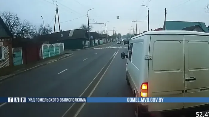 В Гомеле водитель «Мерседеса» лишен прав за создание аварийной обстановки